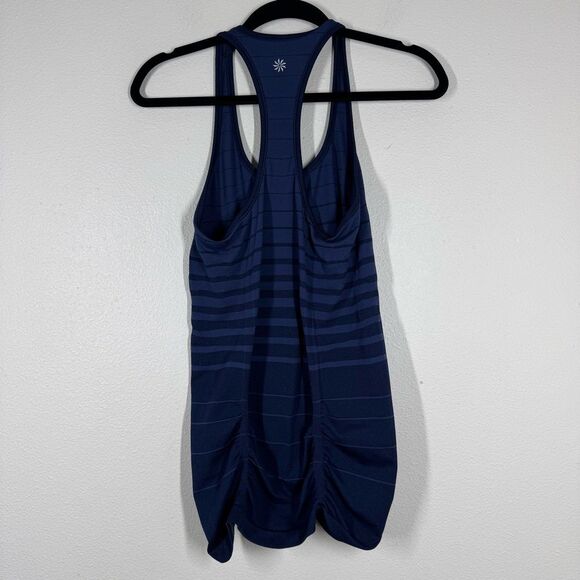 Athleta Fastest Track Tank Top Navy Blue Gradient Stripe Size Small 213910 - Picture 4 of 4